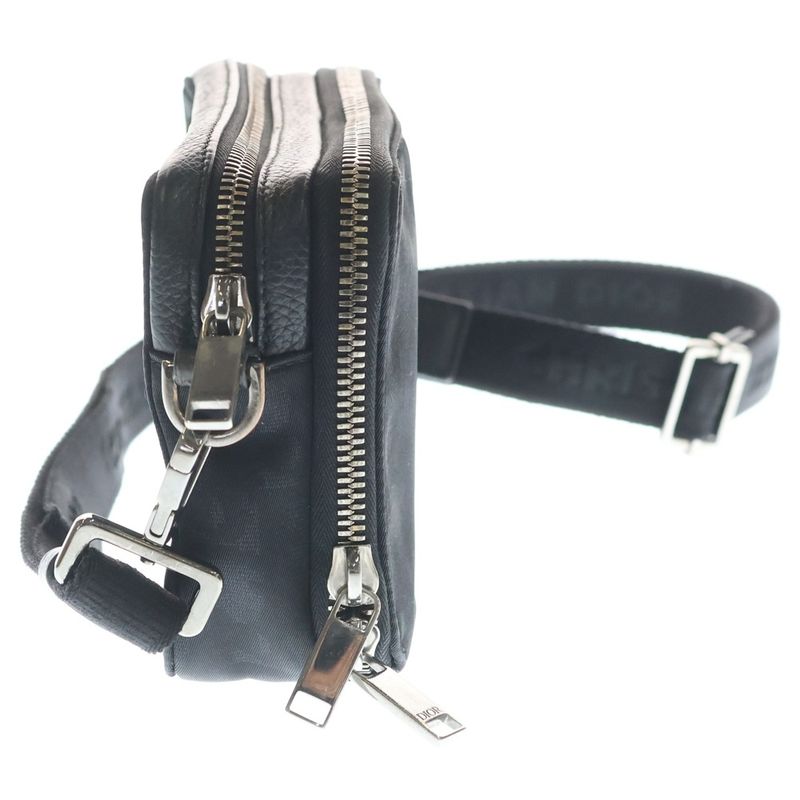 Dior Oak Strap Pouch Shoulder Bag Black