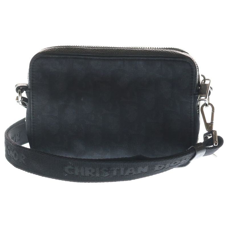 Dior Oak Strap Pouch Shoulder Bag Black