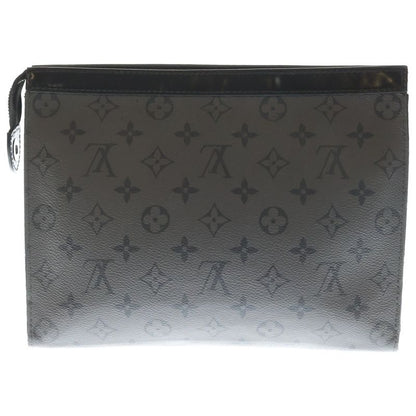 Louis Vuitton Monogram Pochette Voyage Clutch Gray