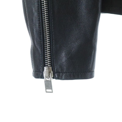 Saint Laurent Paris Classic Motorcycle Leather Rider's Jacket Black