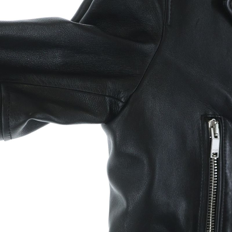 Saint Laurent Paris Classic Motorcycle Leather Rider's Jacket Black