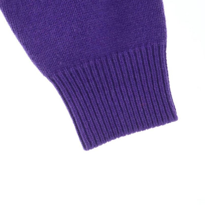 Louis Vuitton Roll Neck Pullover Knit Purple Nos Sweater