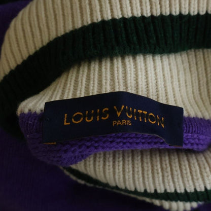 Louis Vuitton Roll Neck Pullover Knit Purple Nos Sweater