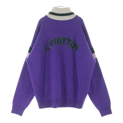 Louis Vuitton Roll Neck Pullover Knit Purple Nos Sweater