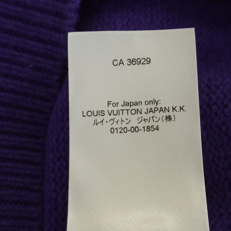 Louis Vuitton Roll Neck Pullover Knit Purple Nos Sweater