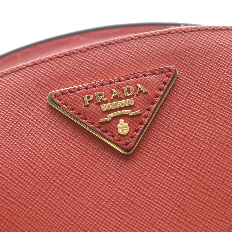 Prada Odette 2-Way Bag Red Leather