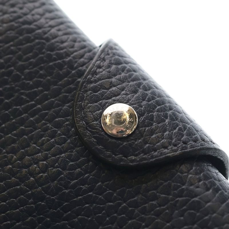 Hermes Iliad Compact Vachetrekking Bournuis Leather Card Case Business