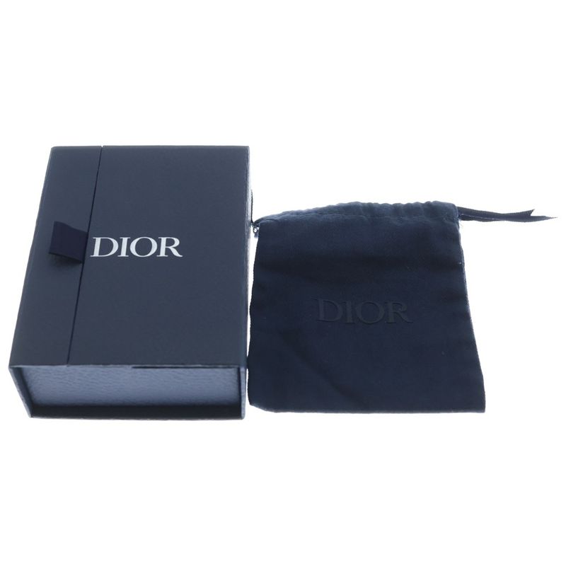 Dior CD Icon Necklace Pendant Chain Silver