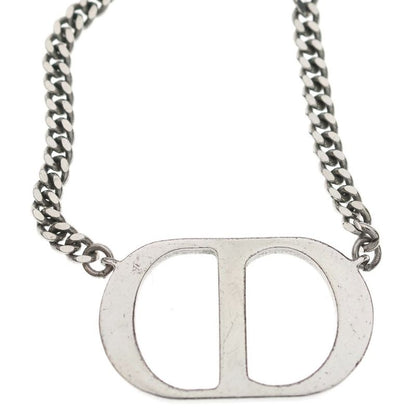 Dior CD Icon Necklace Pendant Chain Silver