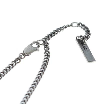 Dior CD Icon Necklace Pendant Chain Silver