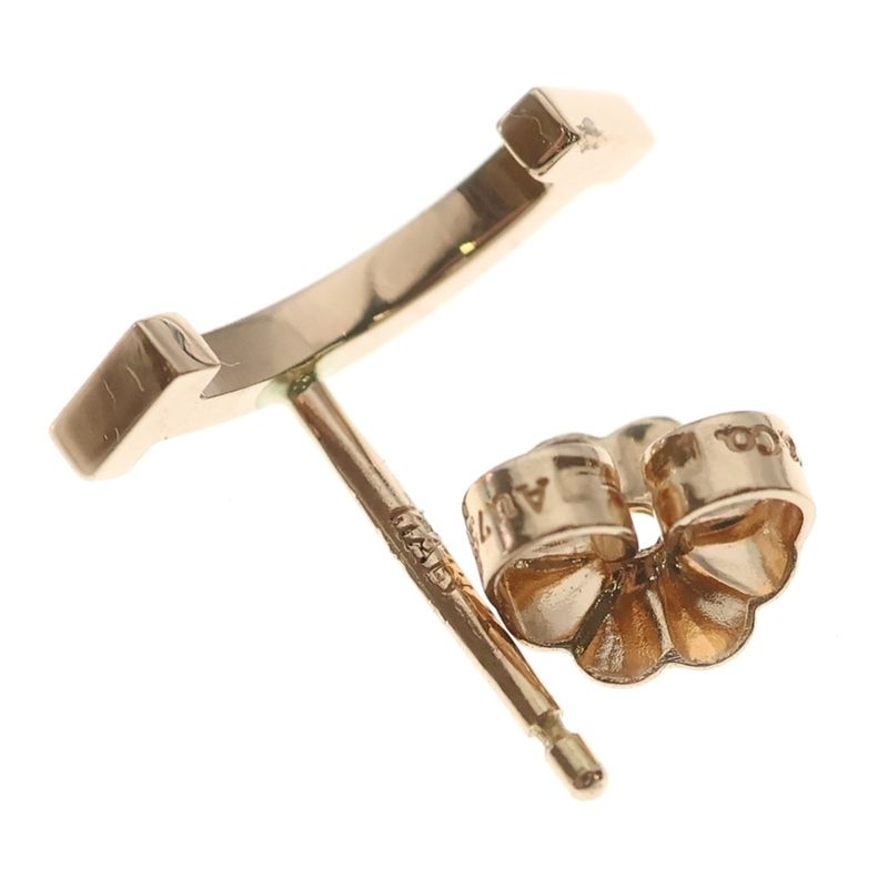 Tiffany & Co T Smile Gold Earrings 18K