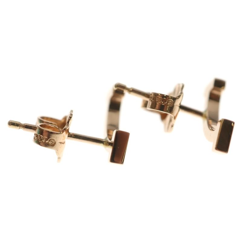 Tiffany & Co T Smile Gold Earrings 18K
