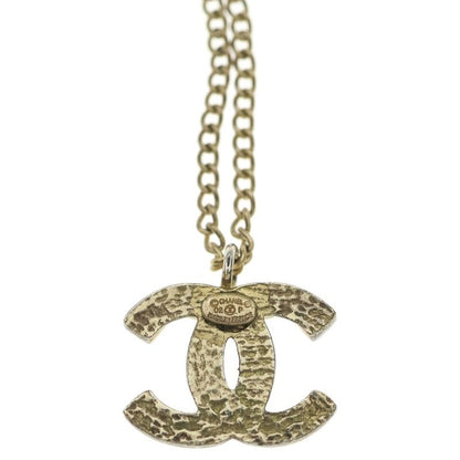 Chanel CC Logo Necklace Gold Plated
