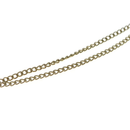 Chanel CC Logo Necklace Gold Plated