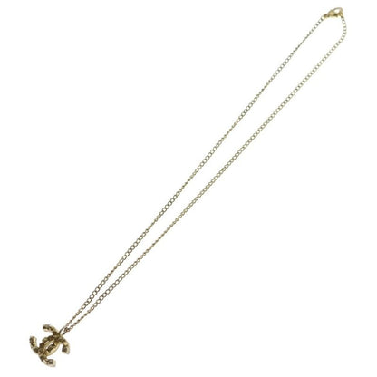 Chanel CC Logo Necklace Gold Plated