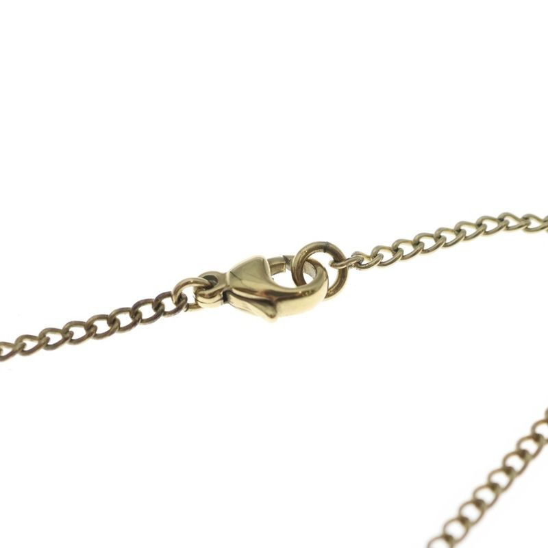 Chanel CC Logo Necklace Gold Plated