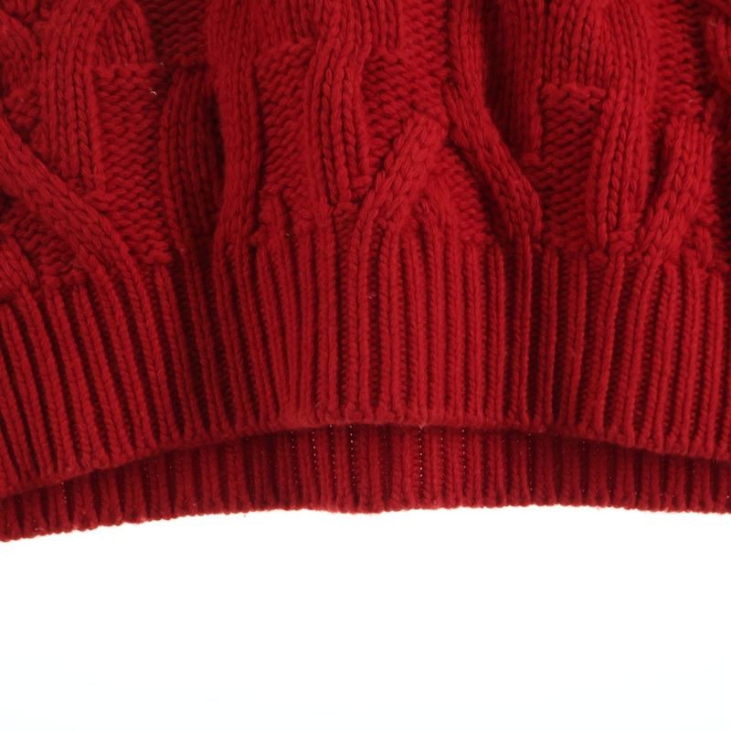 Loewe Gradient Cable Knit Sweater White Red
