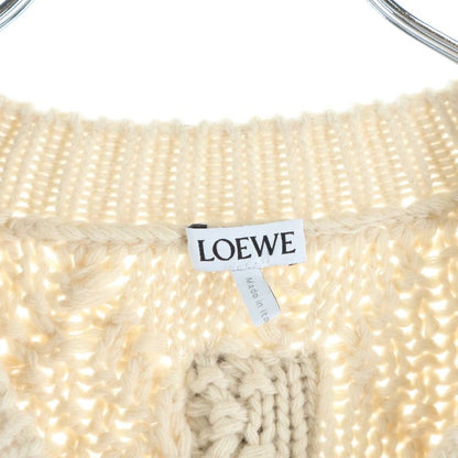 Loewe Gradient Cable Knit Sweater White Red