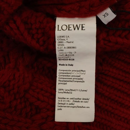 Loewe Gradient Cable Knit Sweater White Red
