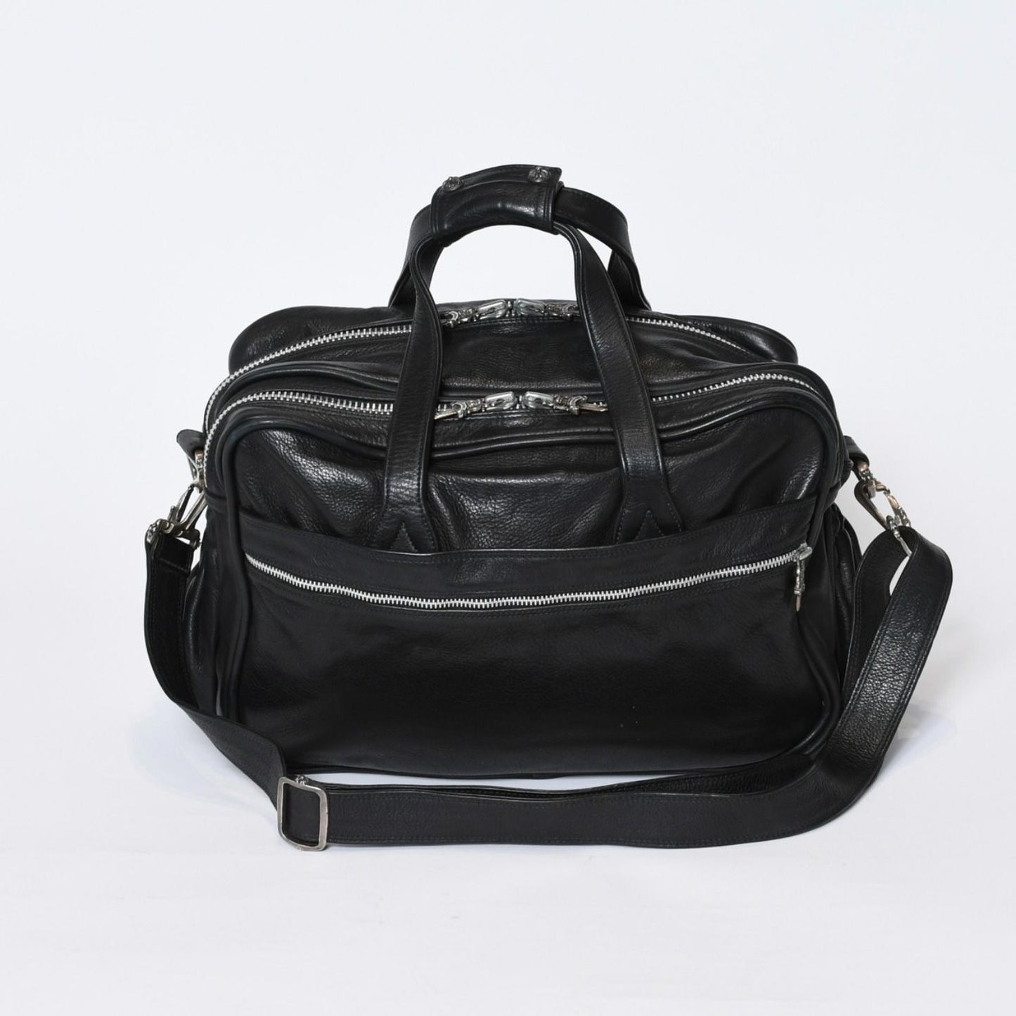 Chrome Hearts Diaper Bag Dagger Cross Ball Leather 925 Sterling Silver