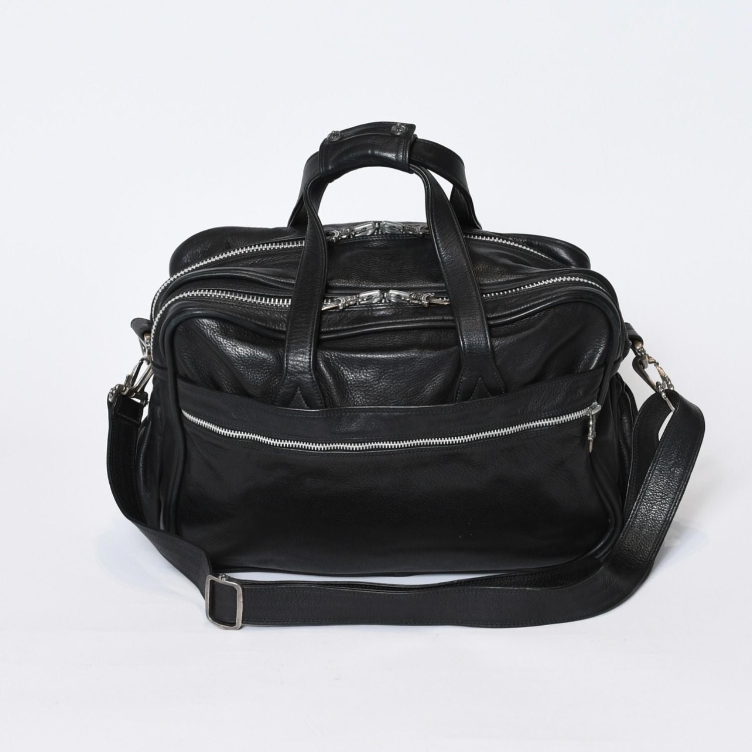 Chrome Hearts Diaper Bag Dagger Cross Ball Leather 925 Sterling Silver