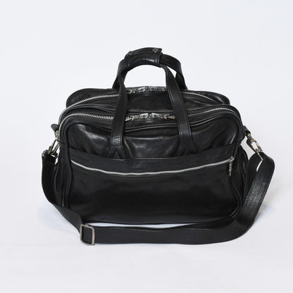 Chrome Hearts Diaper Bag Dagger Cross Ball Leather 925 Sterling Silver