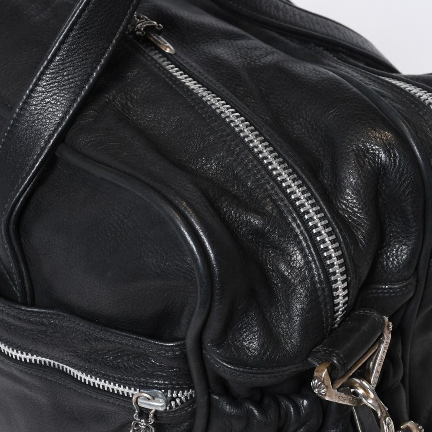 Chrome Hearts Diaper Bag Dagger Cross Ball Leather 925 Sterling Silver — view 6