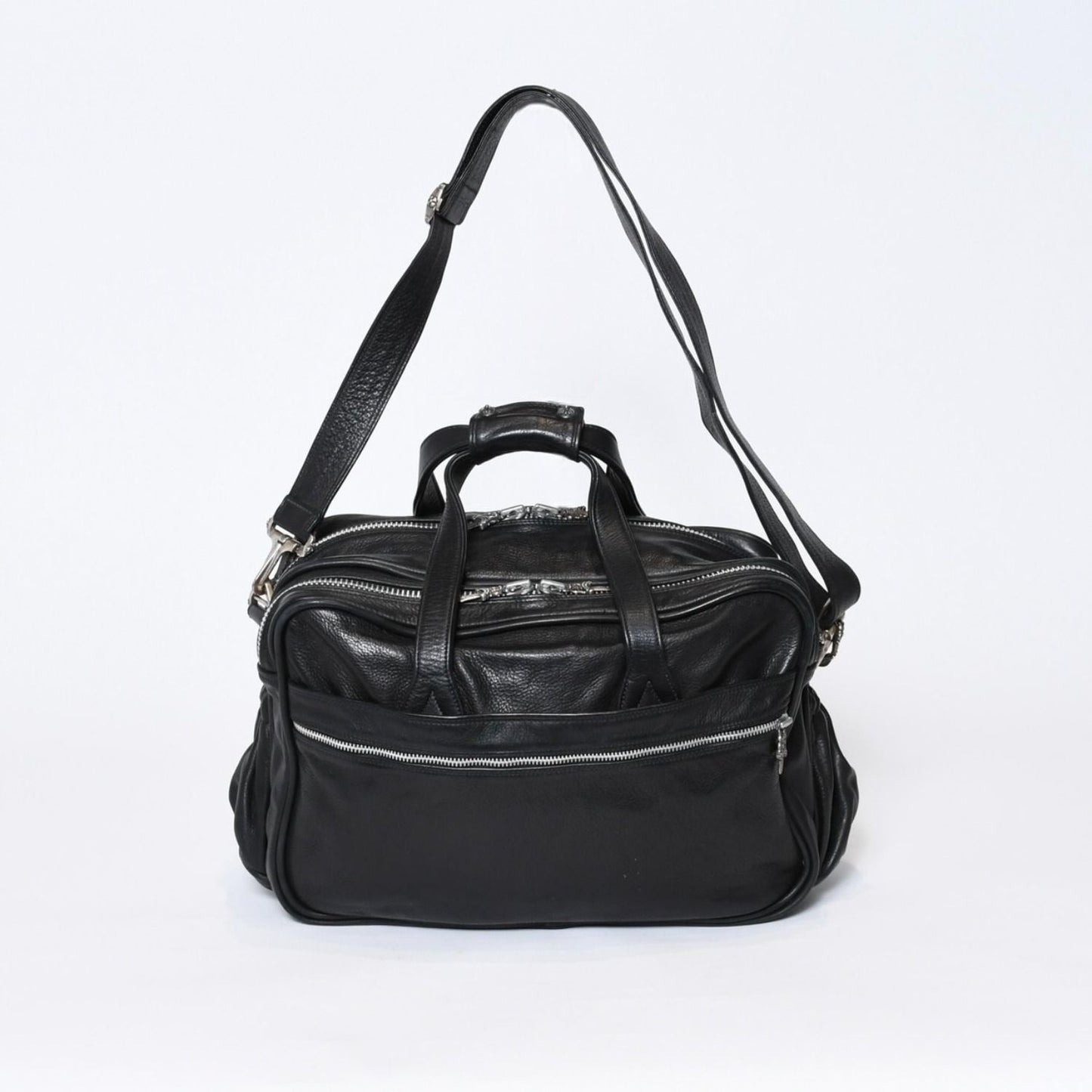 Chrome Hearts Diaper Bag Dagger Cross Ball Leather 925 Sterling Silver — view 3