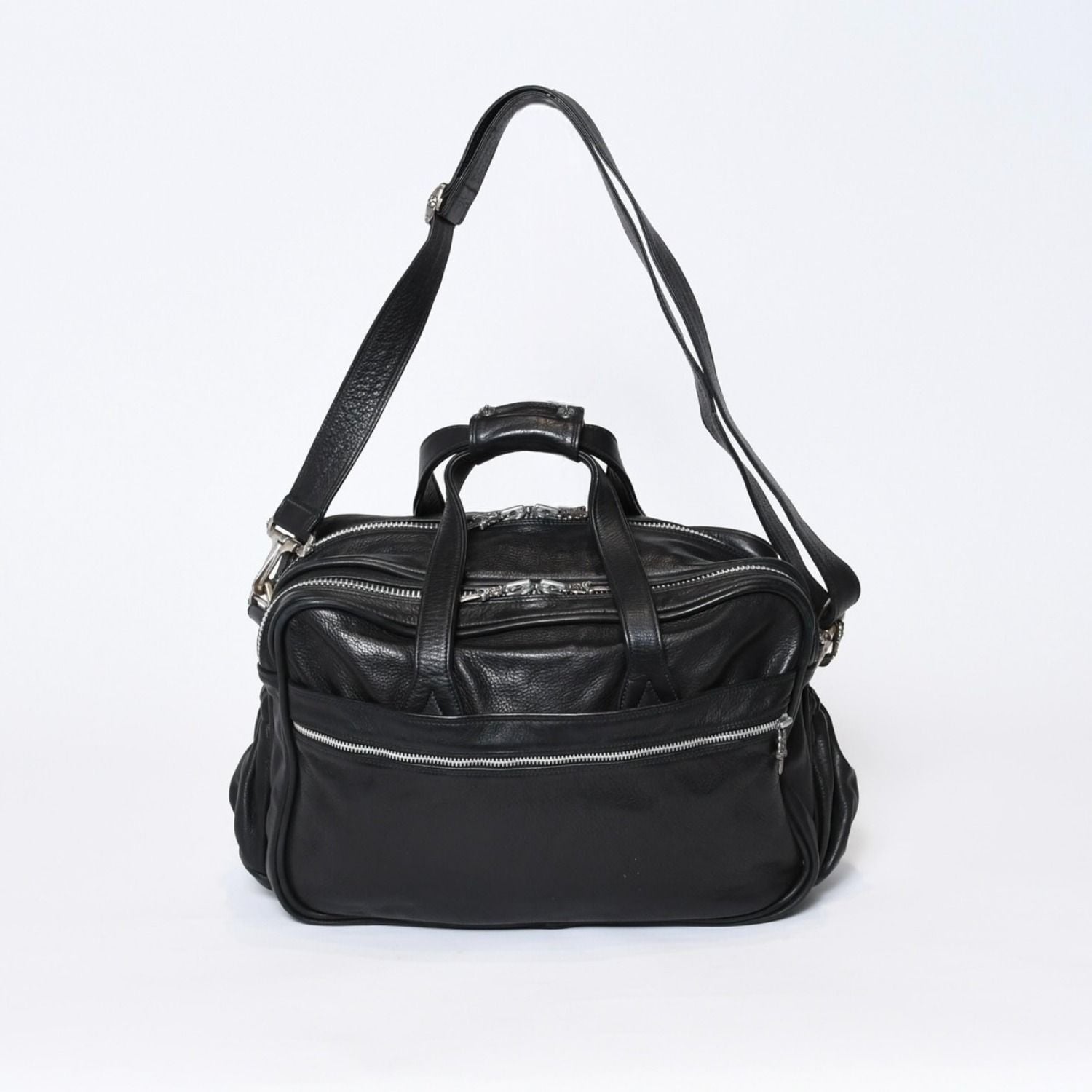 Chrome Hearts Diaper Bag Dagger Cross Ball Leather 925 Sterling Silver — view 3
