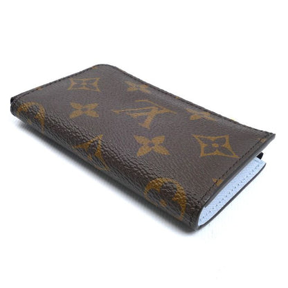 Louis Vuitton Porte Cles Noah Coin Case Monogram Brown Olympe Blue