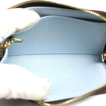 Louis Vuitton Porte Cles Noah Coin Case Monogram Brown Olympe Blue