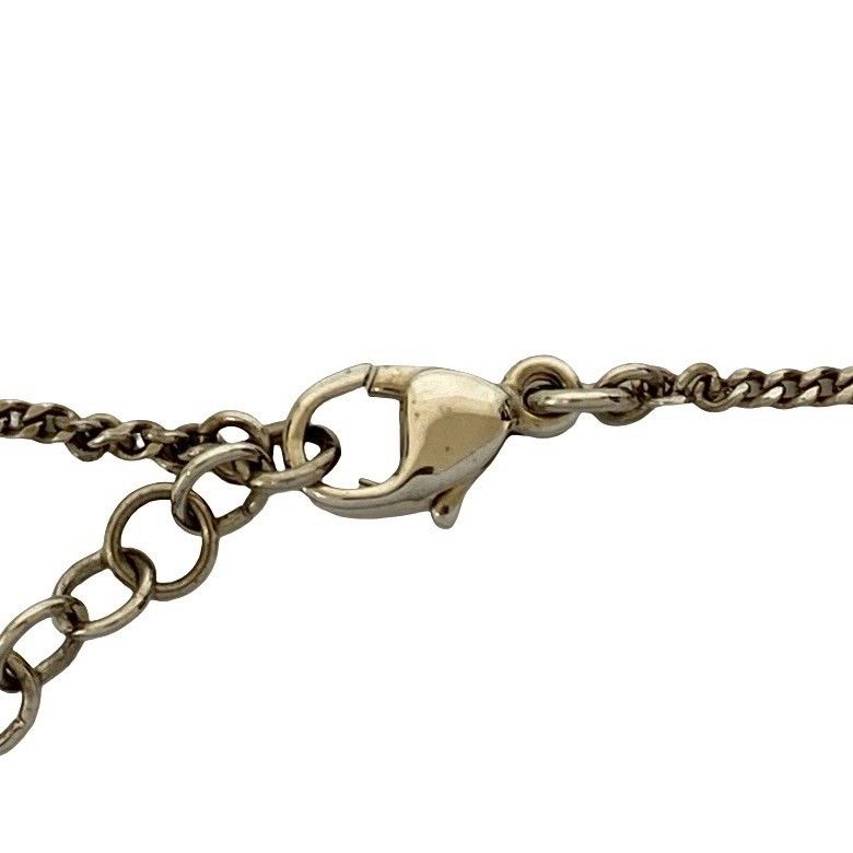 Chanel Box CC Logo Motif Plated Rhinestone Necklace