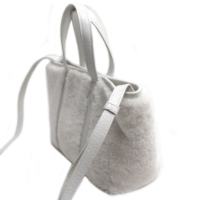 Balenciaga Barbes Small 2-Way Shoulder Bag White