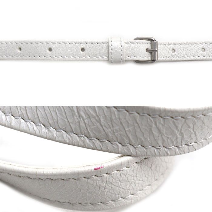 Balenciaga Barbes Small 2-Way Shoulder Bag White