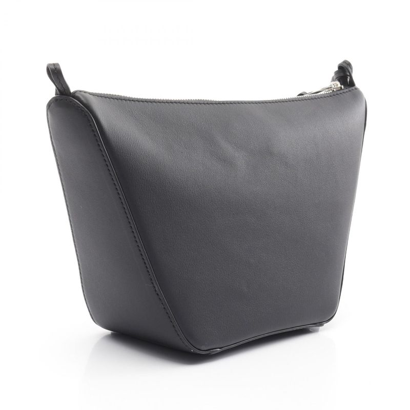 Loewe Shoulder Bag Hammock Hobo Mini Black Leather