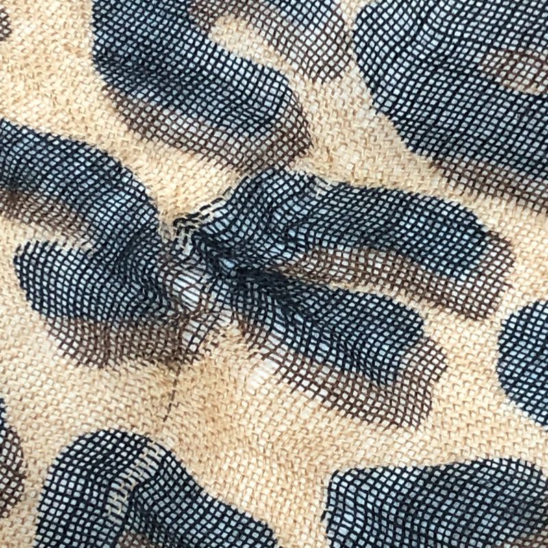 Louis Vuitton Shawl Etole Leopard Cashmere Brown