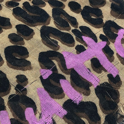 Louis Vuitton Shawl Etole Leopard Cashmere Brown