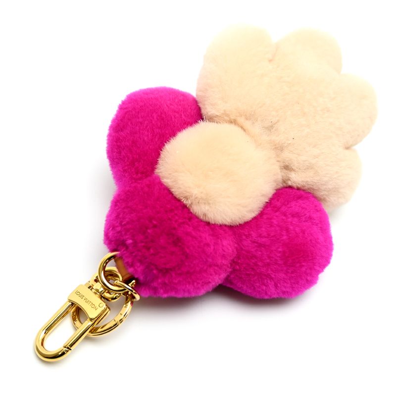 Louis Vuitton Key Holder Beige Pink