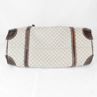 Celine Macadam Pattern Beige Handbag Canvas