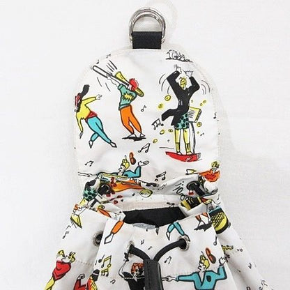 Prada Backpack All Over Pattern Nylon White