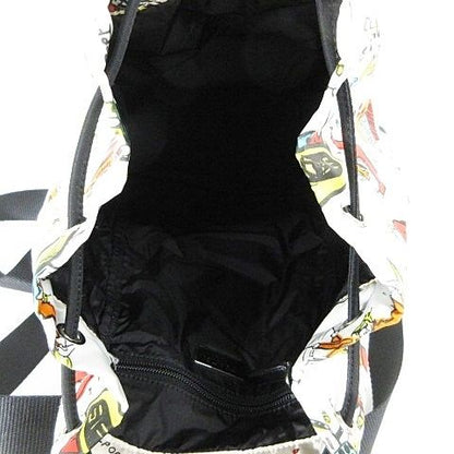 Prada Backpack All Over Pattern Nylon White