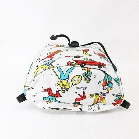 Prada Backpack All Over Pattern Nylon White