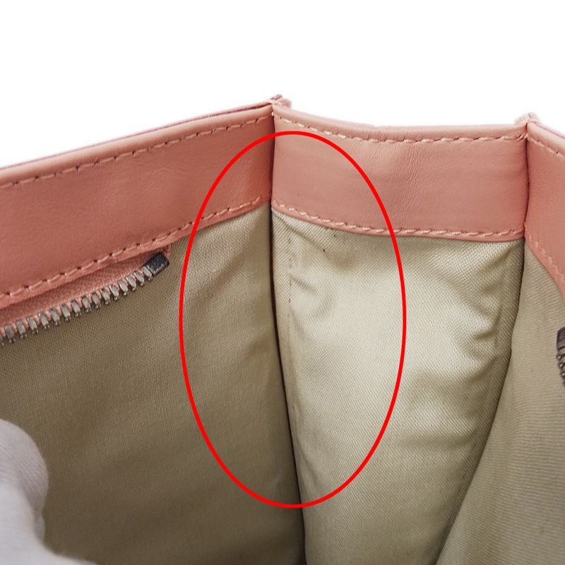 Balenciaga Clutch Canvas White Pink
