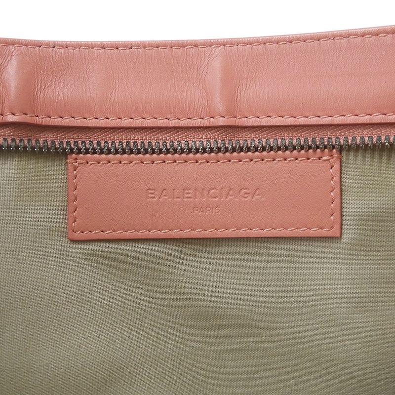 Balenciaga Clutch Canvas White Pink