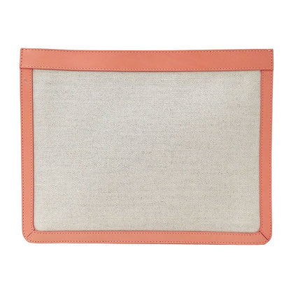 Balenciaga Clutch Canvas White Pink