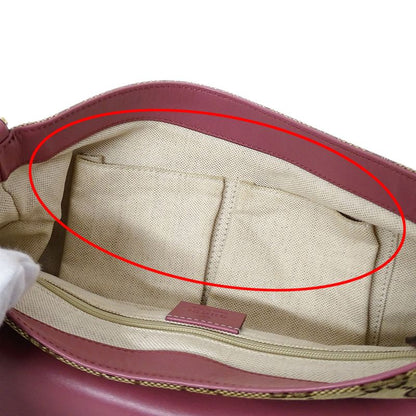 Gucci Shoulder Bag GG Canvas Pink Beige Brown