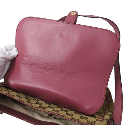Gucci Shoulder Bag GG Canvas Pink Beige Brown
