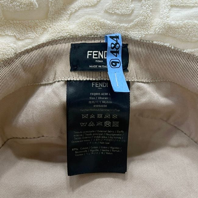 Fendi Bucket Hat White Zucca