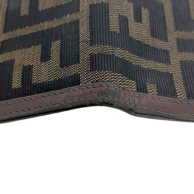 Fendi Trifold Wallet Khaki Brown Zucca
