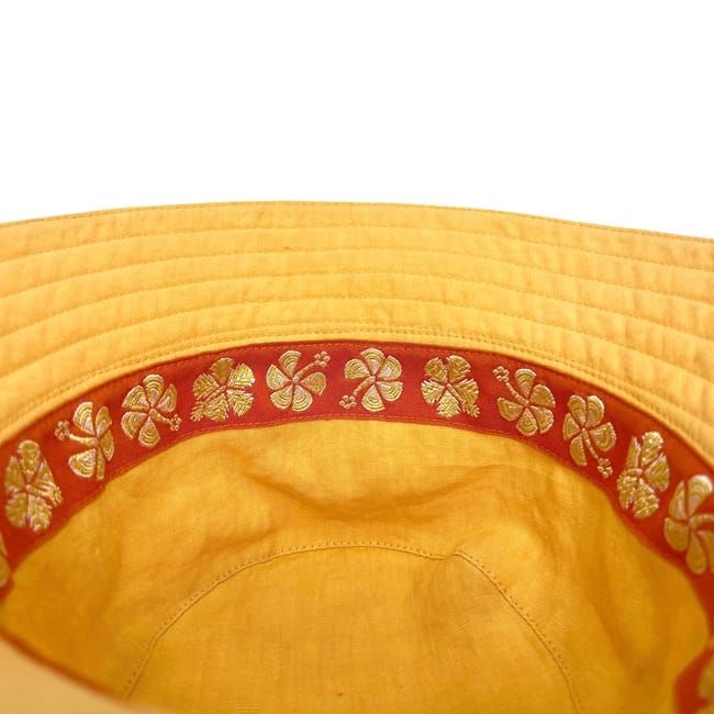 Hermes Bucket Hat Orange Yellow Cleaned